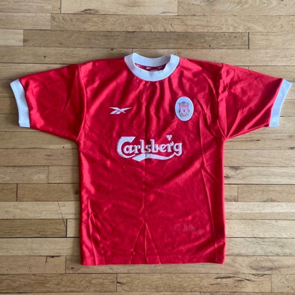 Vtg Reebok Liverpool Jersey Carlsberg Made In‎ UK